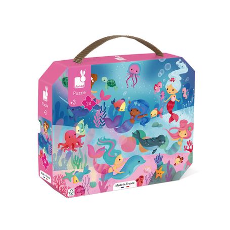 24 piece mermaid jigsaw in a beautiful case