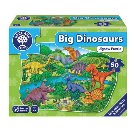 Big Dinosaurs a chunky 50 piece jigsaw by Orchard Toys